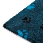 Snooza Stay Dry Dog Mat with Paws - Blue