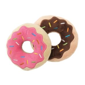 FuzzYard Donuts Plush Dog Toy (2 pcs)