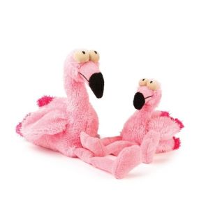 FuzzYard Neighbourhood Nasty - Flo The Flamingo Dog Toy