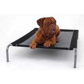 Purina Petlife Alfresco Deluxe Raised Dog Bed - Black